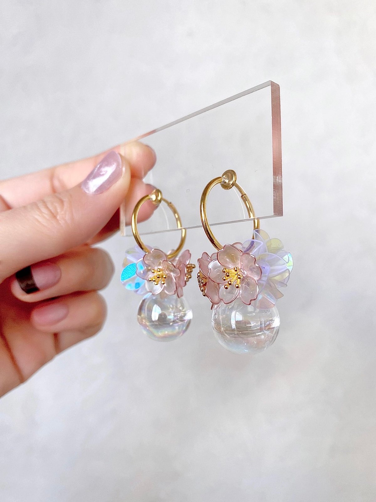 Cerise& フェリィ sakura 桜バージョン イヤリング お盆特別】𝑓é𝑒𝑟𝑖𝑒 ~𝗌𝖺𝗄𝗎𝗋𝖺🌸~ ピアス/イヤリング | Cerise &