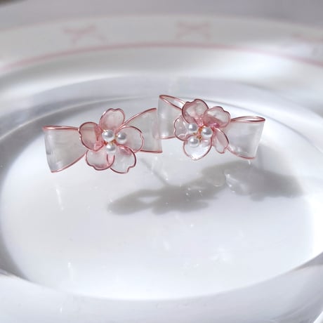 𝗌𝖺𝗄𝗎𝗋𝖺 𝗌𝖺𝗄𝗎 𝗋𝗂𝖻𝖻𝗈𝗇 🌸 pierce / earring