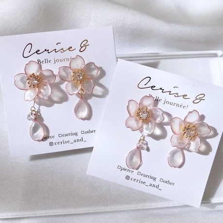 【再販】𝗦𝗼𝗺𝗲𝗶 𝗬𝗼𝘀𝗵𝗶𝗻𝗼 🌸 ピアス/イヤリング