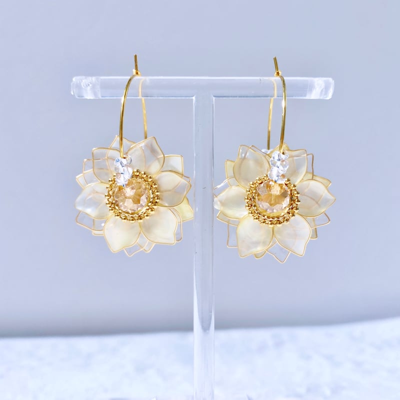 █♡奏瑠♡★イヤリング21点 Semi Order】K18/Pt SAKURA Earring 桜ピアス｜ORIORI-Morden