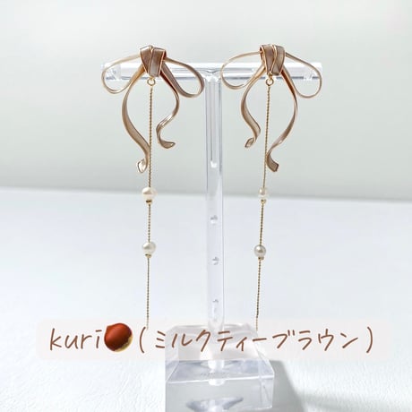 𝗆𝗂𝗇𝗂 𝐑𝐮𝐛𝐚𝐧＿♥ autumn color🍂 pierce / earring