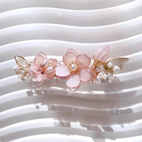 【再販】𝐬𝐚𝐤𝐮𝐫𝐚 𝗯𝗮𝗿𝗿𝗲𝘁𝘁𝗲( 𝗁𝖺𝗂𝗋 𝖼𝗅𝗂𝗉 )🌸バレッタ