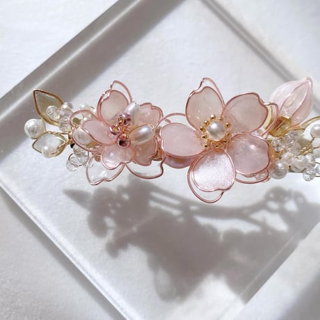 【再販】𝐬𝐚𝐤𝐮𝐫𝐚 𝗯𝗮𝗿𝗿𝗲𝘁𝘁𝗲( 𝗁𝖺𝗂𝗋 𝖼𝗅𝗂𝗉 )🌸バレッタ