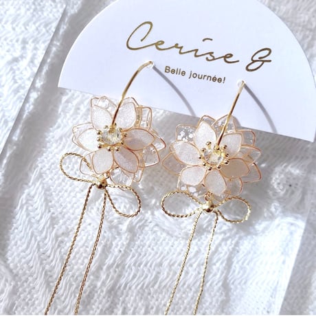 𝒇𝒍𝒆𝒖𝒓 𝒅𝒆 𝒈𝒍𝒂𝒄𝒆 ~𝐦𝐢𝐧𝐢 series~  ピアス/イヤリング