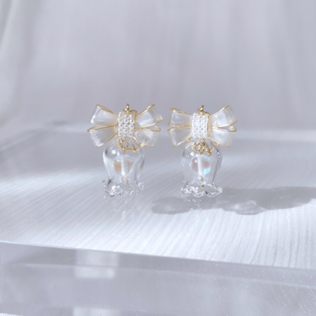 𝗴𝗹𝗮𝘀𝘀 𝗯𝗲𝗹𝗹 ~ aurore ~ ピアス/イヤリング