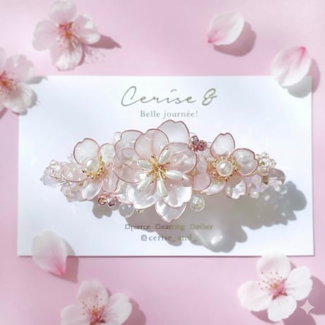 【再入荷】𝐬𝐚𝐤𝐮𝐫𝐚 𝗯𝗮𝗿𝗿𝗲𝘁𝘁𝗲 𝟮𝟬𝟮𝟲 🌸バレッタ