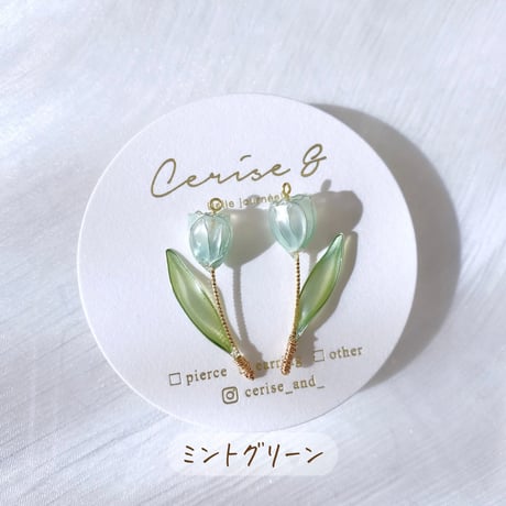 𝗺𝗶𝗻𝗶 𝗧𝗨𝗟𝗜𝗣🌷ピアス/イヤリング