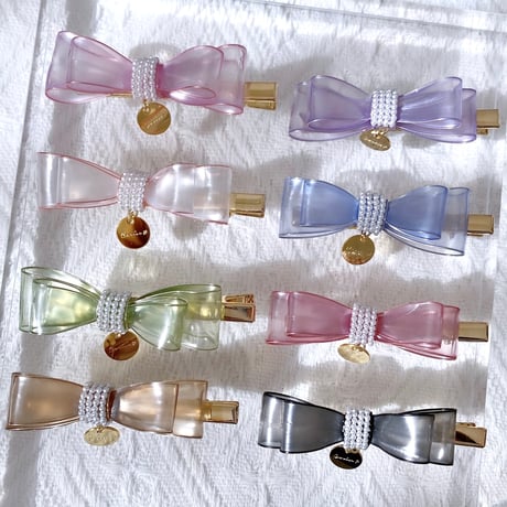 𝐑𝐮𝐛𝐚𝐧 𝗁𝖺𝗂𝗋 𝖺𝖼𝖼𝖾𝗌𝗌𝗈𝗋𝗒 🎀ロゴ付きリボンクリップ