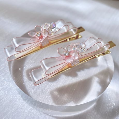 【再入荷】𝗳𝗹𝗲𝘂𝗿𝘀 𝗿𝘂𝗯𝗮𝗻🌸 𝗁𝖺𝗂𝗋 𝖼𝗅𝗂𝗉 𝗌𝖾𝗍