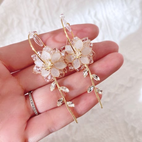 𝒇𝒍𝒆𝒖𝒓 𝒅𝒆 𝒈𝒍𝒂𝒄𝒆 ~𝐦𝐢𝐧𝐢 series~  ピアス/イヤリング