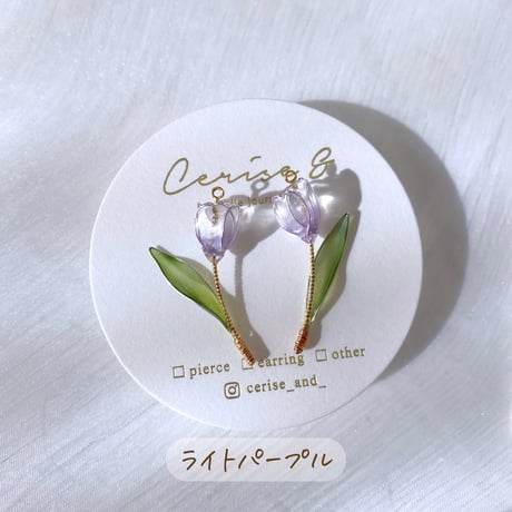 𝗺𝗶𝗻𝗶 𝗧𝗨𝗟𝗜𝗣🌷ピアス/イヤリング