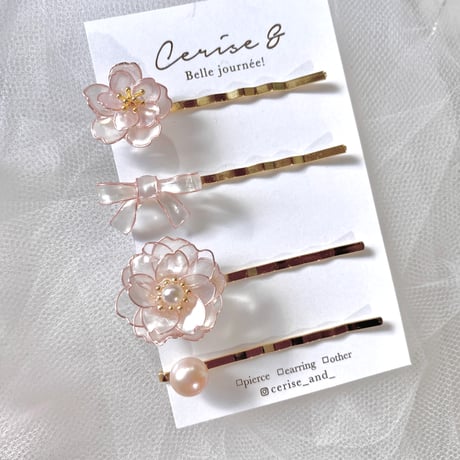 【再入荷】𝐬𝐚𝐤𝐮𝐫𝐚 𝗽𝗶𝗻 𝘀𝗲𝘁 𝟮𝟬𝟮𝟱 🌸(ヘアピン)
