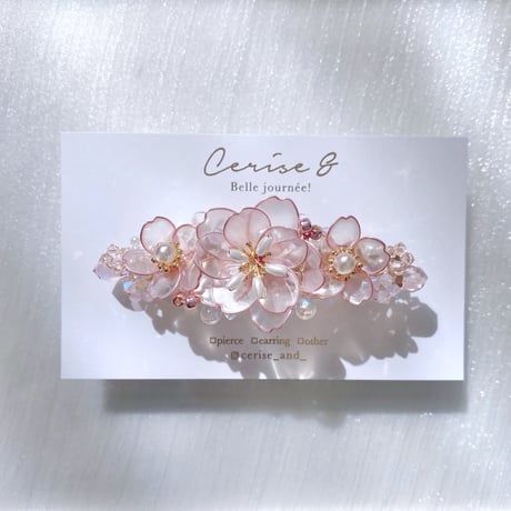 【再入荷】𝐬𝐚𝐤𝐮𝐫𝐚 𝗯𝗮𝗿𝗿𝗲𝘁𝘁𝗲 𝟮𝟬𝟮𝟲 🌸バレッタ