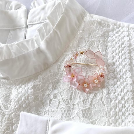 【再販】𝗦𝗔𝗞𝗨𝗥𝗔 ブローチ🌸 ꒱