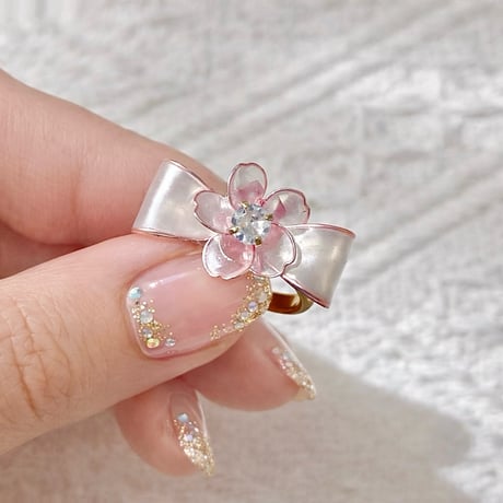 【再入荷】𝗌𝖺𝗄𝗎𝗋𝖺 𝗌𝖺𝗄𝗎 𝗋𝗂𝖻𝖻𝗈𝗇🌸 ring