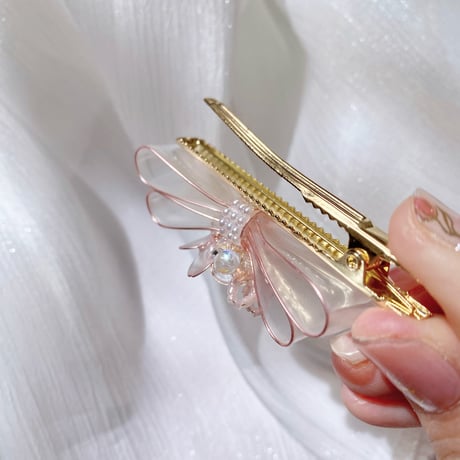 【再入荷】𝗦𝗮𝗸𝘂𝗿𝗮 𝗿𝘂𝗯𝗮𝗻🌸ヘアクリップ or ポニーフック