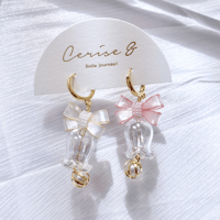 𝗖𝗵𝗿𝗶𝘀𝘁𝗺𝗮𝘀 𝗴𝗹𝗮𝘀𝘀 𝗯𝗲𝗹𝗹 ࿄ཽ·˖ ピアス/イヤリング