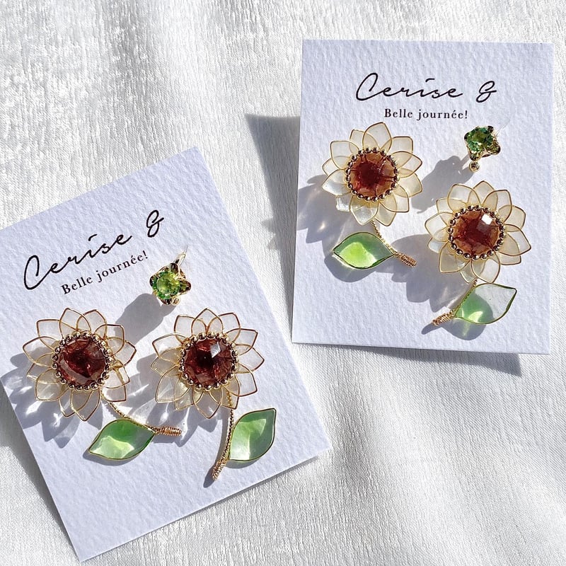 再販】𝗛𝗜𝗠𝗔𝗪𝗔𝗥𝗜🌻set ﻿ ピアス/イヤリング | Cerise &