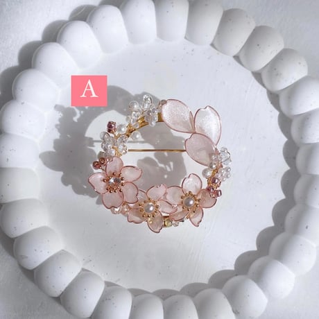 【再販】𝗦𝗔𝗞𝗨𝗥𝗔 ブローチ🌸 ꒱