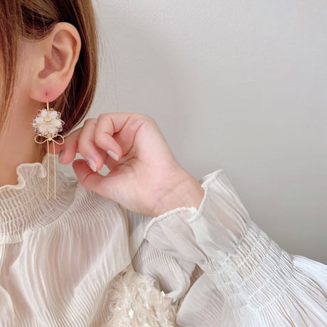 𝒇𝒍𝒆𝒖𝒓 𝒅𝒆 𝒈𝒍𝒂𝒄𝒆 ~𝐦𝐢𝐧𝐢 series~  ピアス/イヤリング