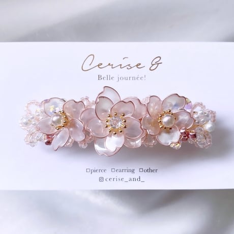 【再入荷】𝐬𝐚𝐤𝐮𝐫𝐚 𝗯𝗮𝗿𝗿𝗲𝘁𝘁𝗲 𝟮𝟬𝟮𝟱 🌸バレッタ