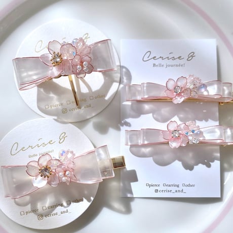 【再入荷】𝗳𝗹𝗲𝘂𝗿𝘀 𝗿𝘂𝗯𝗮𝗻🌸 𝗁𝖺𝗂𝗋 𝖼𝗅𝗂𝗉 𝗌𝖾𝗍