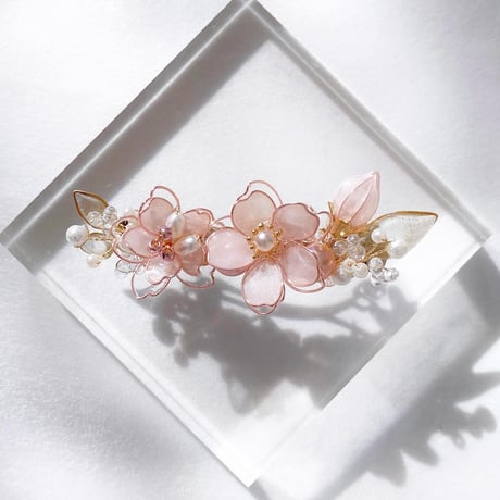 【再販】𝐬𝐚𝐤𝐮𝐫𝐚 𝗯𝗮𝗿𝗿𝗲𝘁𝘁𝗲( 𝗁𝖺𝗂𝗋 𝖼𝗅𝗂𝗉 )🌸バレッタ