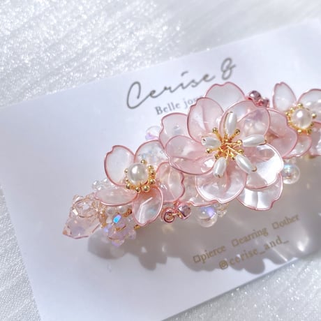 【再入荷】𝐬𝐚𝐤𝐮𝐫𝐚 𝗯𝗮𝗿𝗿𝗲𝘁𝘁𝗲 𝟮𝟬𝟮𝟲 🌸バレッタ