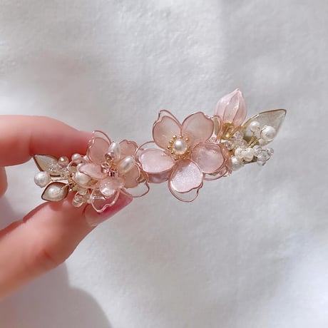 【再販】𝐬𝐚𝐤𝐮𝐫𝐚 𝗯𝗮𝗿𝗿𝗲𝘁𝘁𝗲( 𝗁𝖺𝗂𝗋 𝖼𝗅𝗂𝗉 )🌸バレッタ