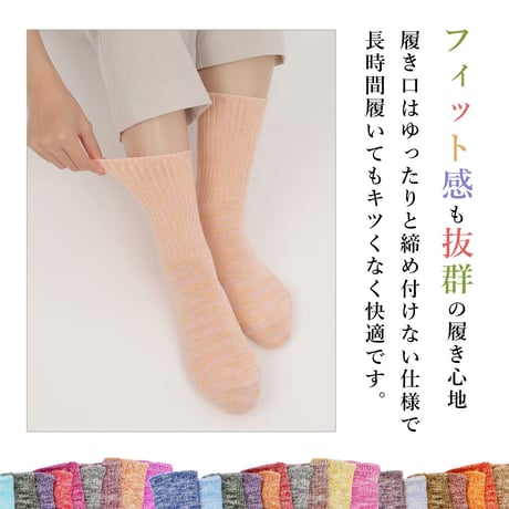 HC34-99-2P　一期一会のいろは靴下（毛混/綿混）・２足セット