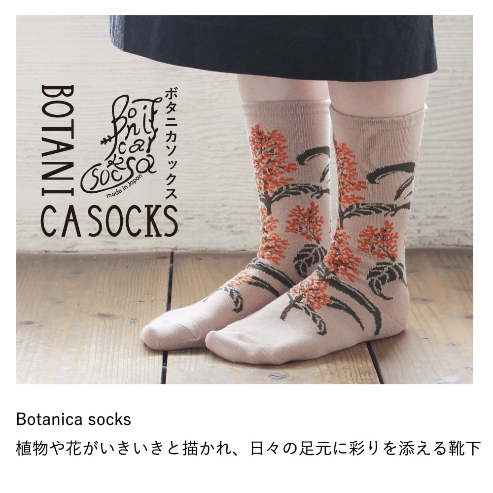 BS07 BOTANICA SOCKS -ボタニカソックス-【キンモクセイ