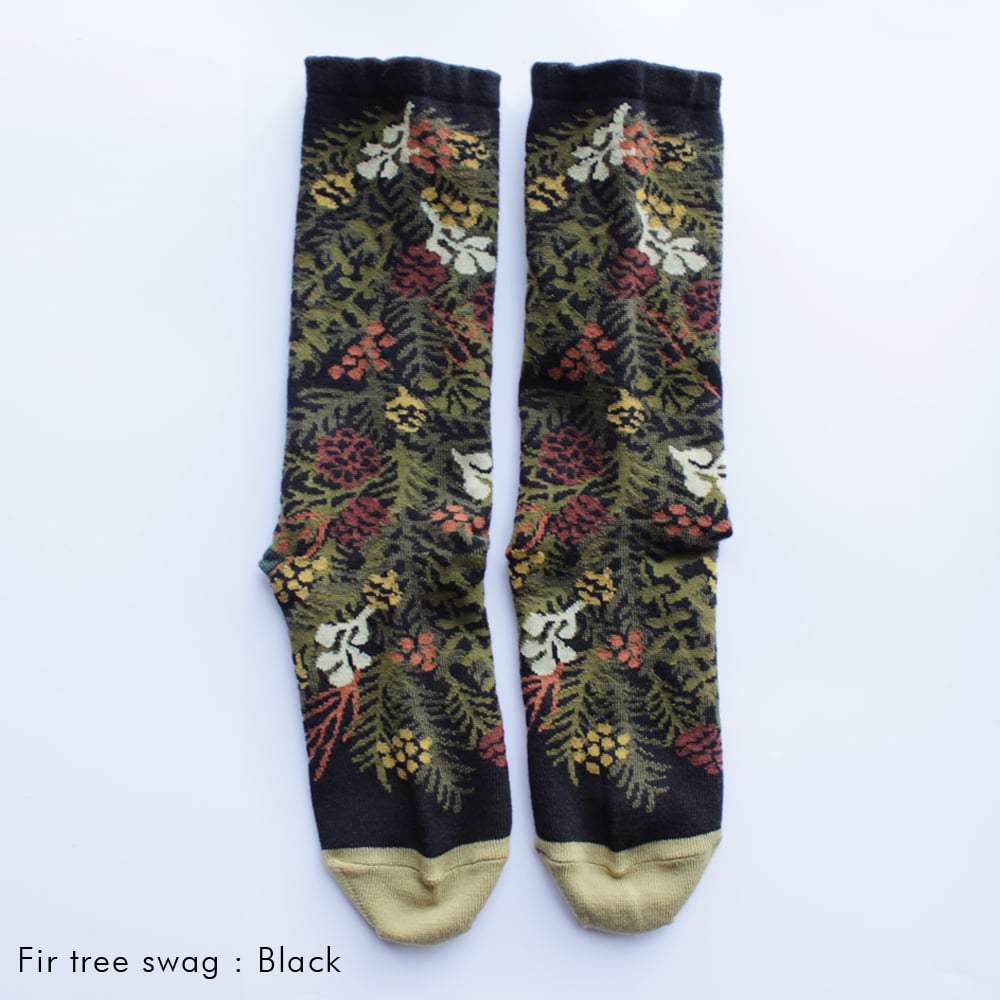 BS08 BOTANICA SOCKS -ボタニカソックス-【モミの木のスワッグ