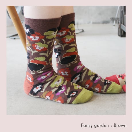 BS06 BOTANICA SOCKS -ボタニカソックス-【パンジーの庭】