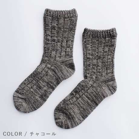 HC32　コットン×シルク二重履き靴下