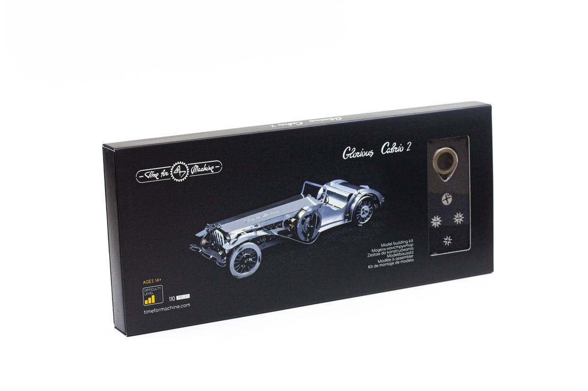 DIY 3Dメタルモデルパズル ゼンマイ仕掛け可動式ビンテージ風