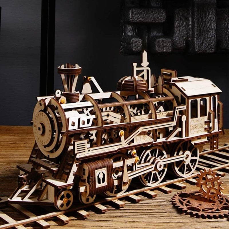 ユーギアーズ蒸気機関車 木製 パズル 楽天市場】【ギフトラッピング無料！】Ugears 蒸気機関車 V