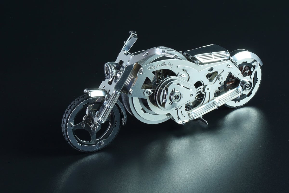 DIY 3Dメタルモデルパズル ゼンマイ仕掛け可動式メタル