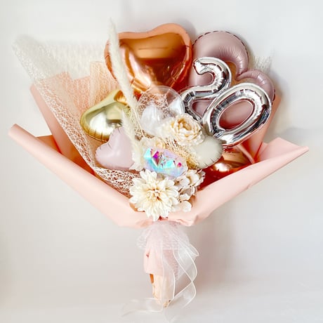 バルーンギフト ミツバチ】カラフルアレンジ バルーンギフト【エムズバルーン