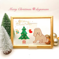 クリスマスツリー&アメリカンコッカースパニエル