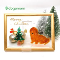 クリスマスツリー&ダックスフンド　レッド　チョコ