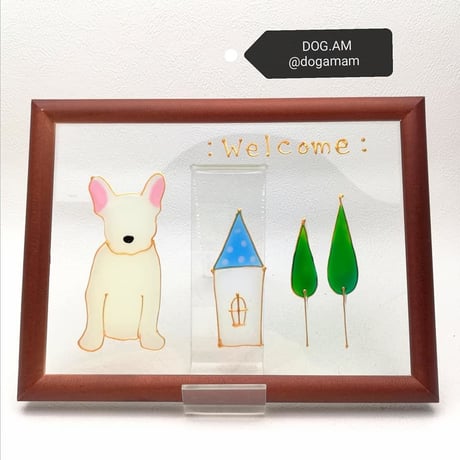 フレブル＆HOME　フレンチブルドッグ　フレンチブル　ホワイト