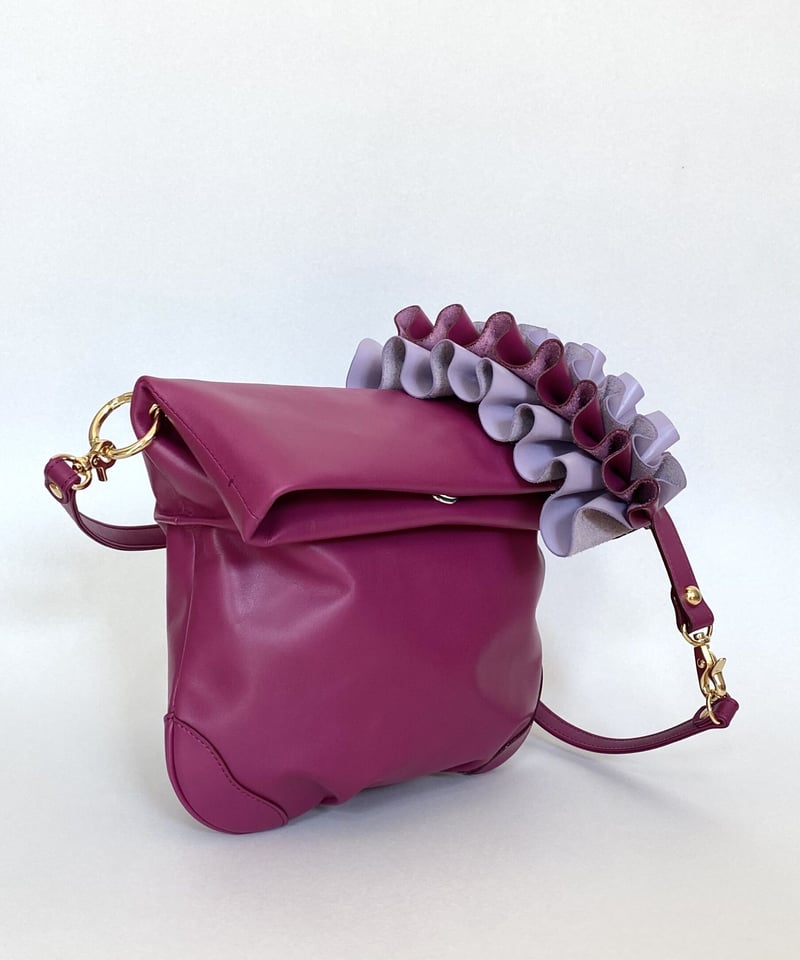 tortoago トルトアーゴ　フリル　レザーショルダーバッグ2way 2WAY FRILL SHOULDER BAG | tortoago