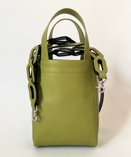 MINI TOTE with CHAIN MOTIF SHOULDER STRAP