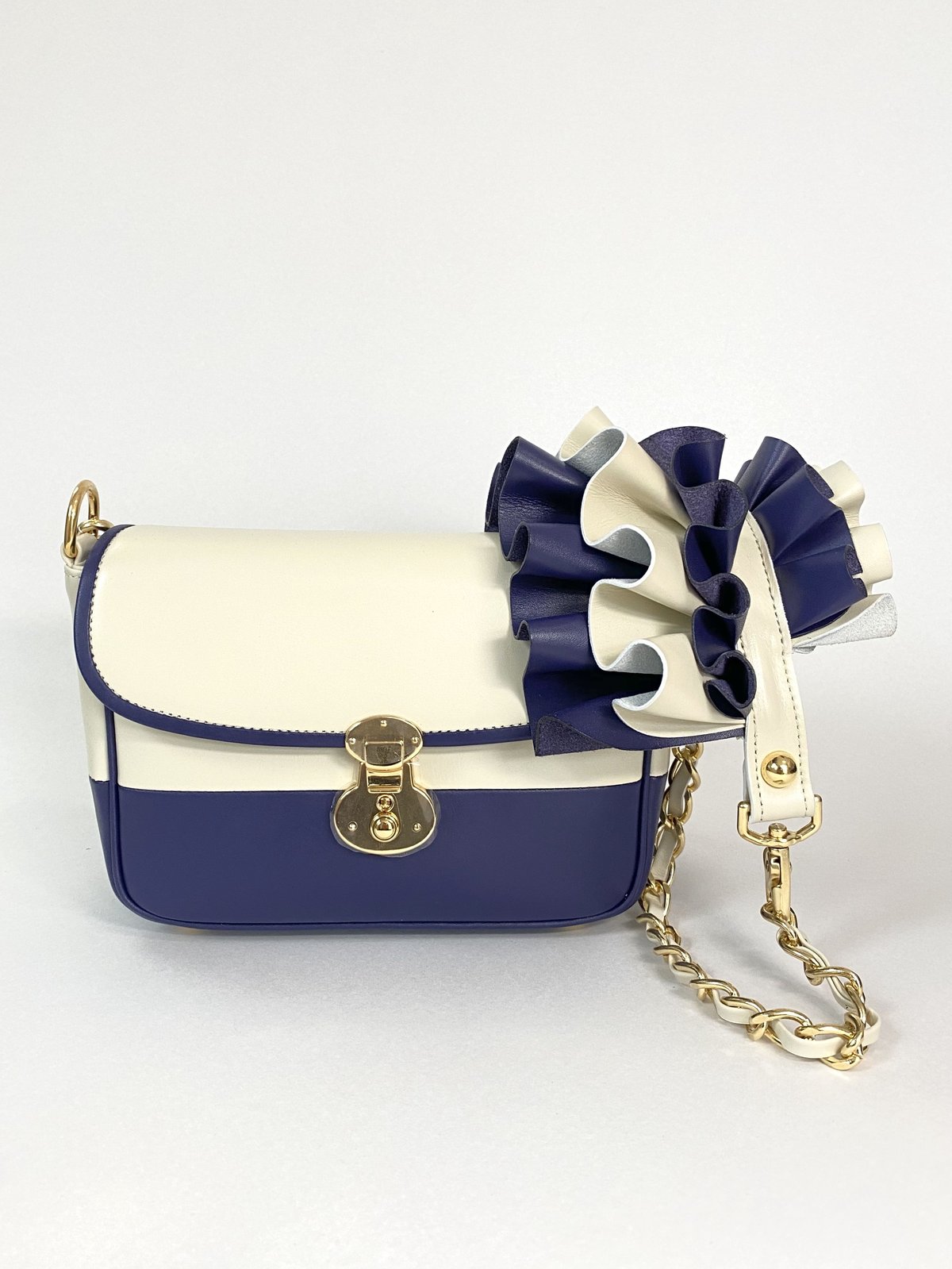 3WAY FRILL POCHETTE SIZE:S(チェーンショルダー) | tortoago