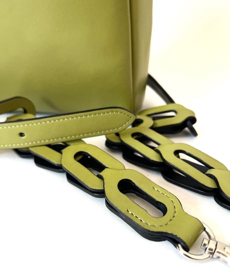 MINI TOTE with CHAIN MOTIF SHOULDER STRAP