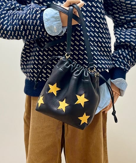 “HOSHIBOSHI”DRAWSTRING SHOULDER POUCH