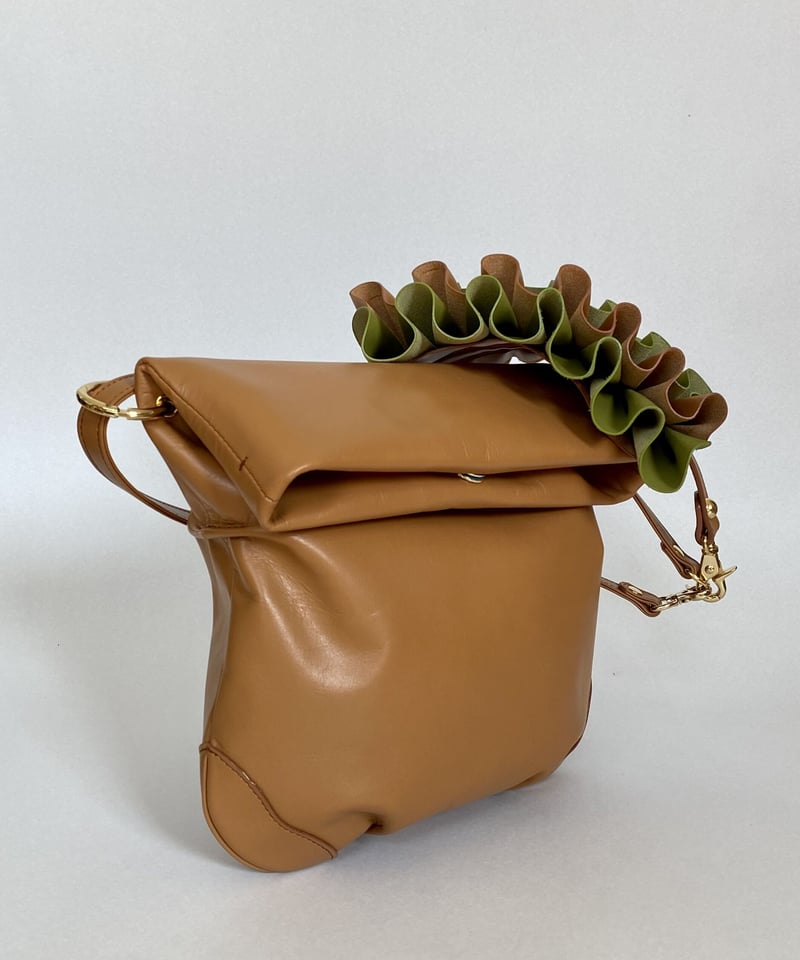 tortoago トルトアーゴ　フリル　レザーショルダーバッグ2way 2WAY FRILL SHOULDER BAG | tortoago