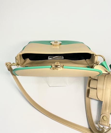 3WAY FRILL POCHETTE SIZE:S(レザーショルダー)