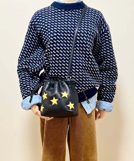 “HOSHIBOSHI”DRAWSTRING SHOULDER POUCH