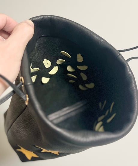“HOSHIBOSHI”DRAWSTRING SHOULDER POUCH